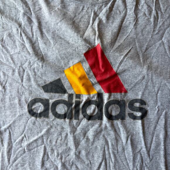 VINTAGE 90S Y2K ADIDAS CENTER LOGO GERMANY T-SHIRT GRAPHIC RETRO MENS LARGE - Picture 2 of 5